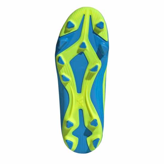 Adidas F50 Club Childrens Firm Ground Football Boots Blue/Yellow 