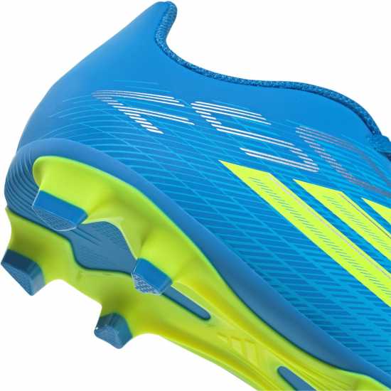 Adidas F50 Club Childrens Firm Ground Football Boots Blue/Yellow 