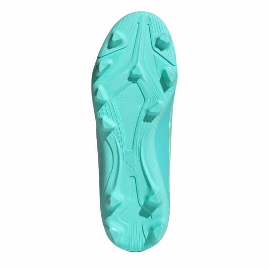 Adidas F50 Club Childrens Firm Ground Football Boots Wht/Pink/Blue 