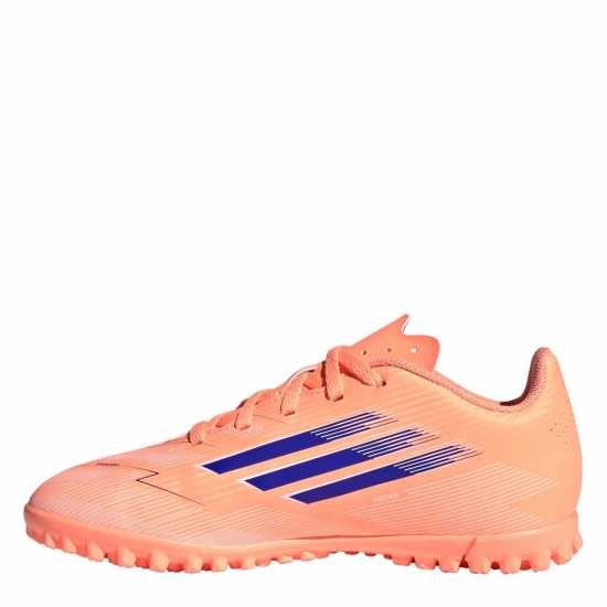 Adidas F50 Club Childrens Astro Turf Football Boots Оранжево/Синьо 