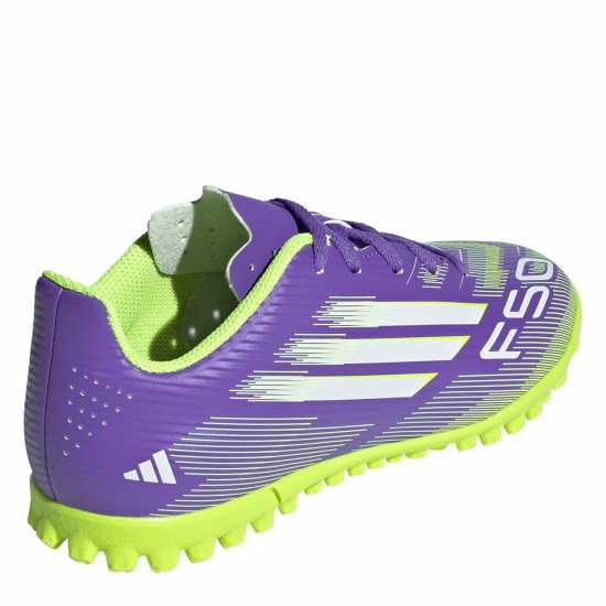 Adidas F50 Club Childrens Astro Turf Football Boots Лилаво/Бяло Adidas F50 Club Childrens Astro Turf Football Boots Лилаво/Бяло