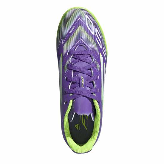 Adidas F50 Club Childrens Astro Turf Football Boots Лилаво/Бяло Adidas F50 Club Childrens Astro Turf Football Boots Лилаво/Бяло