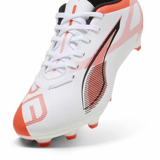 Puma Ultra Play Firm Ground Football Boots Childrens Бяло/Червено Puma Ultra Play Firm Ground Football Boots Childrens Бяло/Червено