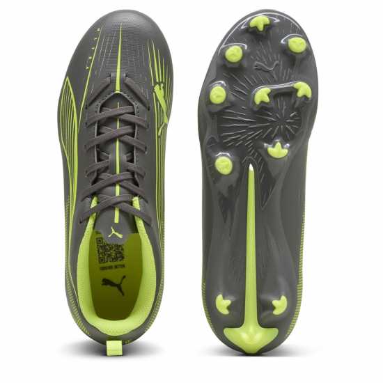 Puma Ultra Play Firm Ground Football Boots Childrens Сребро/Жълто Puma Ultra Play Firm Ground Football Boots Childrens Сребро/Жълто