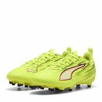 Puma Childrens  Ultra 5 Play Firm Ground Football Boots Yellow/Black 