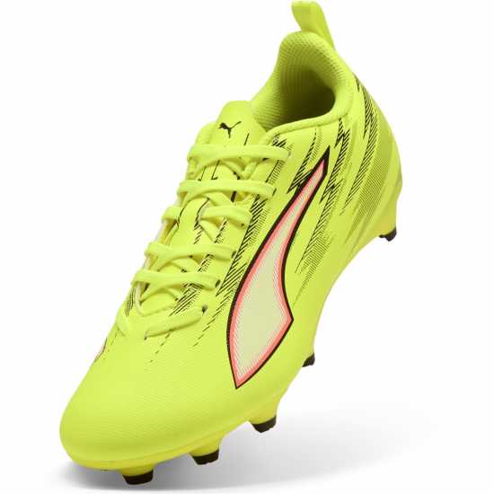 Puma Childrens  Ultra 5 Play Firm Ground Football Boots Yellow/Black 