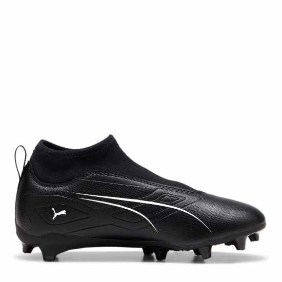 Puma Ultra Match+ Laceless Junior Firm Ground Football Boot Черно/Бяло Puma Ultra Match+ Laceless Junior Firm Ground Football Boot Черно/Бяло