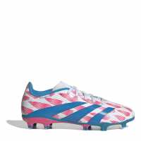 Adidas Predator League Childrens Firm Ground Football Boots Бяло/Розово 