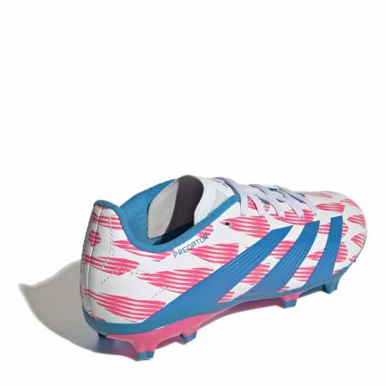 Adidas Predator League Childrens Firm Ground Football Boots Бяло/Розово Adidas Predator League Childrens Firm Ground Football Boots Бяло/Розово