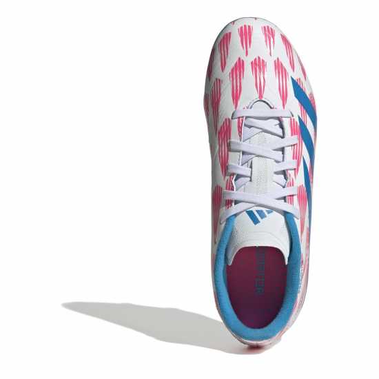 Adidas Predator League Childrens Firm Ground Football Boots Бяло/Розово Adidas Predator League Childrens Firm Ground Football Boots Бяло/Розово