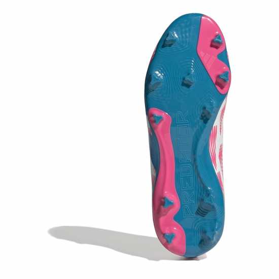Adidas Predator League Childrens Firm Ground Football Boots Бяло/Розово Adidas Predator League Childrens Firm Ground Football Boots Бяло/Розово