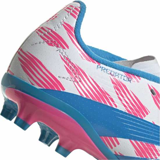 Adidas Predator League Childrens Firm Ground Football Boots Бяло/Розово Adidas Predator League Childrens Firm Ground Football Boots Бяло/Розово