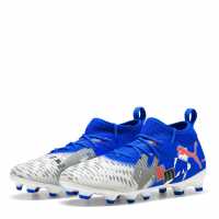 Puma FUTURE 8 MATCH Childrens Artificial Ground Football Boots Бяло/Синьо 