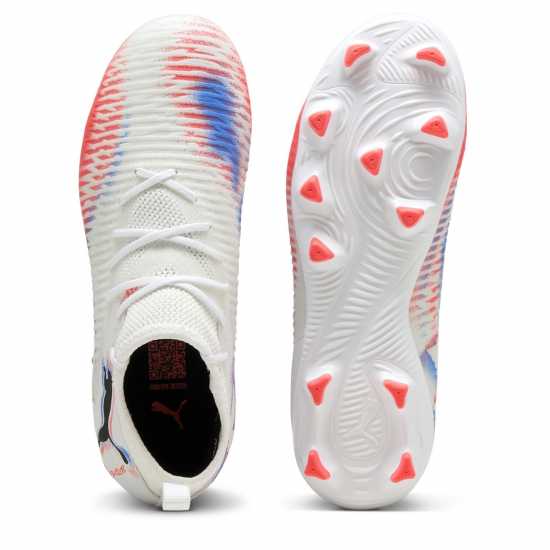 Puma Future 8 Match Childrens Artificial Ground Football Boots Бяло/Черно/Червено Puma Future 8 Match Childrens Artificial Ground Football Boots Бяло/Черно/Червено