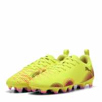 Puma Future 8 Play Childrens Artificial Ground Football Boots Жълто/Черно 