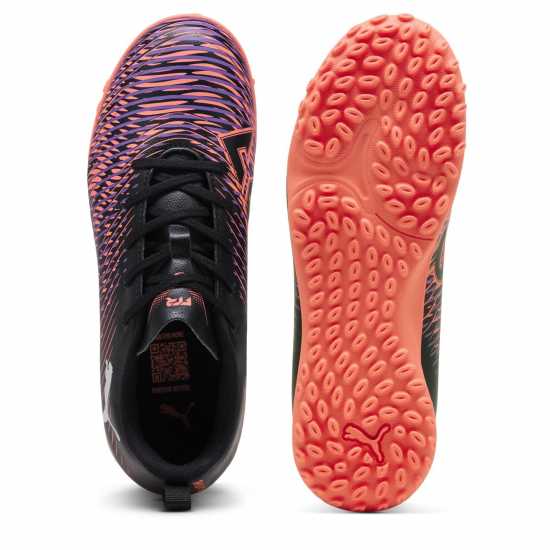 Puma Future 8 Play Childrens Astro Turf Football Boots Черно/Лилаво Детски футболни бутонки