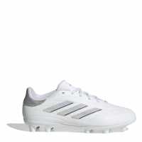 Adidas Copa Pure Ii.3 Firm Ground Boots Childrens White/Silver Детски футболни бутонки