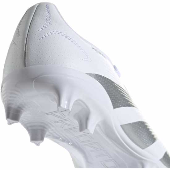 Детски футболни бутонки Adidas Predator 24 League Children's Firm Ground Boots Бяло/сребро Adidas Predator 24 League Children's Firm Ground Boots Бяло/сребро Детски футболни бутонки
