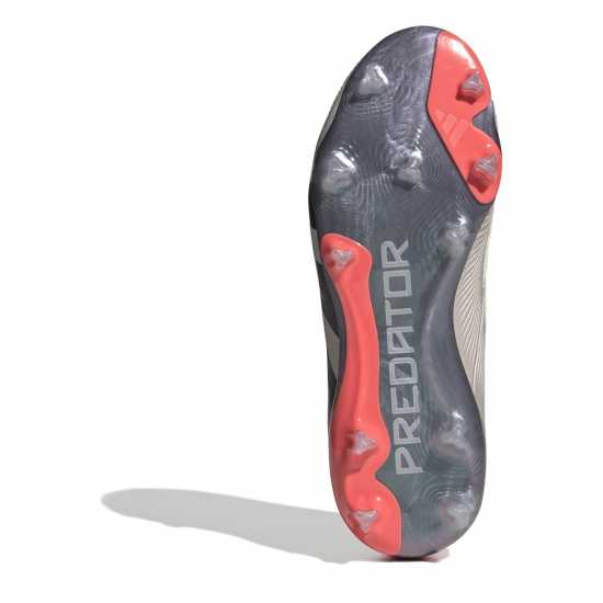 Adidas Predator 24 Elite Children Firm Ground Football Boots Сребро/Черно Детски футболни бутонки