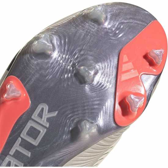 Adidas Predator 24 Elite Children Firm Ground Football Boots Сребро/Черно Детски футболни бутонки