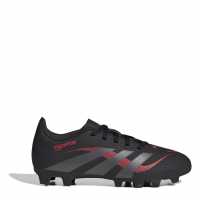Adidas Predator Club Childrens Firm Ground Football Boots Черно/Сиво Детски футболни бутонки
