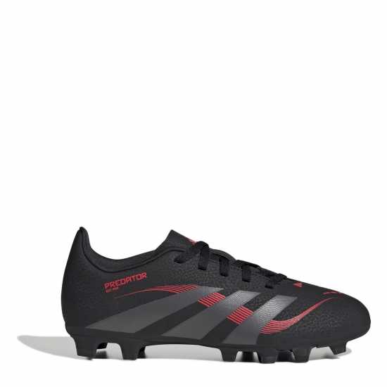 Adidas Predator Club Childrens Firm Ground Football Boots Черно/Сиво Детски футболни бутонки