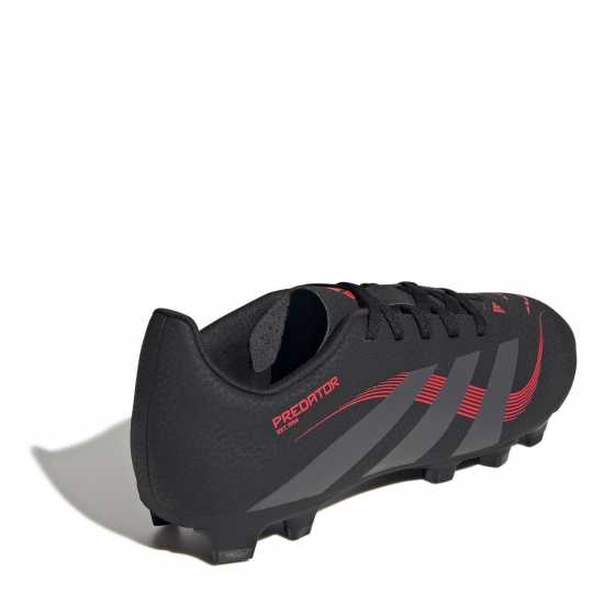 Adidas Predator Club Childrens Firm Ground Football Boots Черно/Сиво Детски футболни бутонки