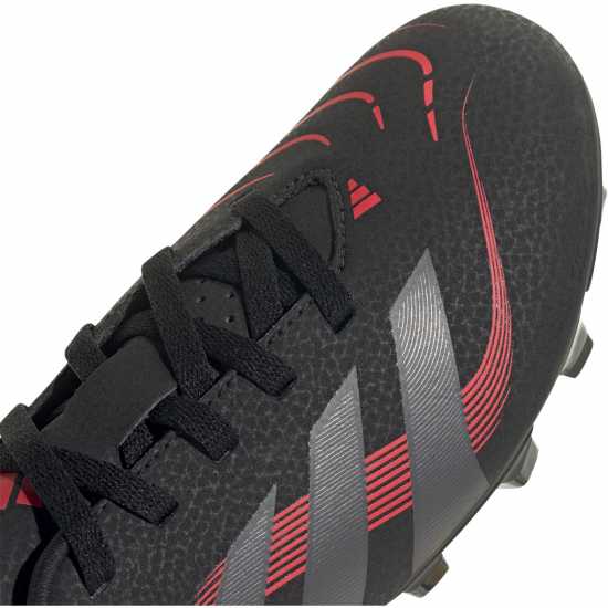 Adidas Predator Club Childrens Firm Ground Football Boots Черно/Сиво Детски футболни бутонки