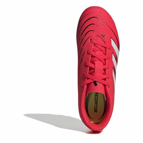 Adidas Predator Club Childrens Firm Ground Football Boots Червено/Бяло Adidas Predator Club Childrens Firm Ground Football Boots Червено/Бяло