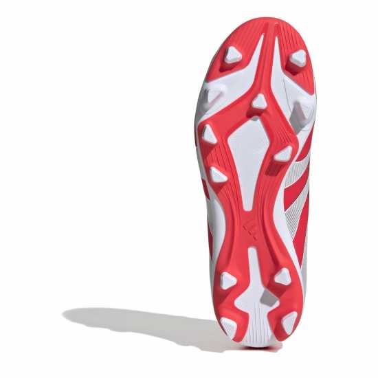 Adidas Predator Club Childrens Firm Ground Football Boots Червено/Бяло Adidas Predator Club Childrens Firm Ground Football Boots Червено/Бяло