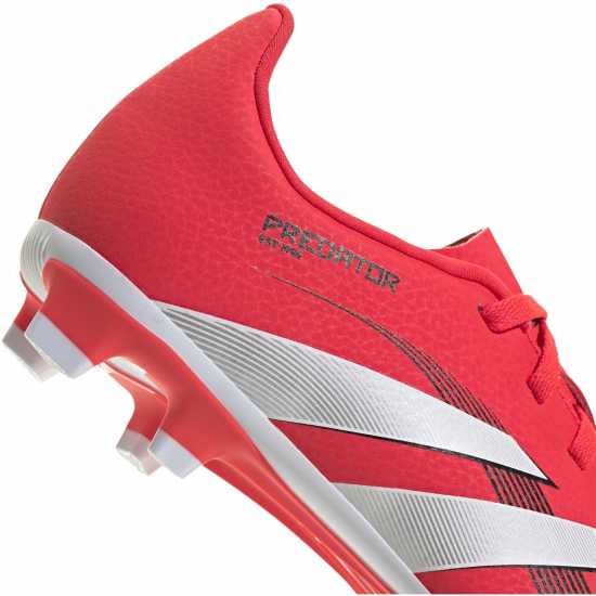 Adidas Predator Club Childrens Firm Ground Football Boots Червено/Бяло Adidas Predator Club Childrens Firm Ground Football Boots Червено/Бяло