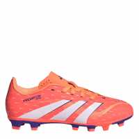 Adidas Predator Club Childrens Firm Ground Football Boots Оранжево/Бяло Adidas Predator Club Childrens Firm Ground Football Boots Оранжево/Бяло