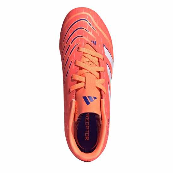 Adidas Predator Club Childrens Firm Ground Football Boots Оранжево/Бяло Adidas Predator Club Childrens Firm Ground Football Boots Оранжево/Бяло