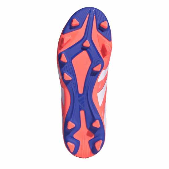 Adidas Predator Club Childrens Firm Ground Football Boots Оранжево/Бяло Adidas Predator Club Childrens Firm Ground Football Boots Оранжево/Бяло