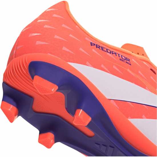 Adidas Predator Club Childrens Firm Ground Football Boots Оранжево/Бяло Adidas Predator Club Childrens Firm Ground Football Boots Оранжево/Бяло