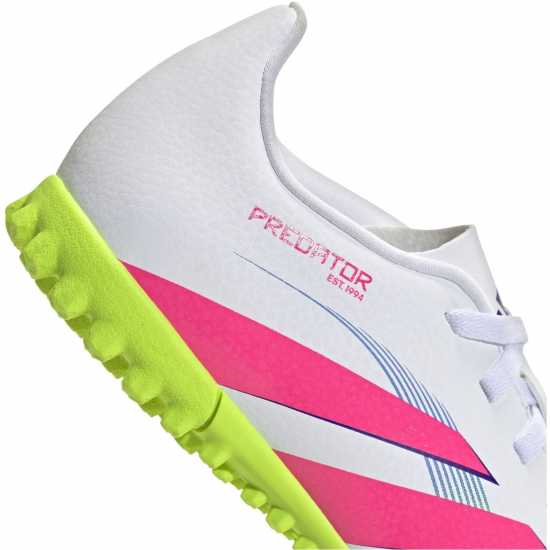 Детски футболни бутонки Adidas Predator Club Childrens Astro Turf Football Boots Бяло/Розово Adidas Predator Club Childrens Astro Turf Football Boots Бяло/Розово Детски футболни бутонки