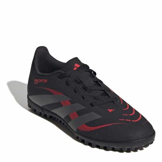 Детски футболни бутонки Adidas Predator Club Childrens Astro Turf Football Boots Черно/Сиво Adidas Predator Club Childrens Astro Turf Football Boots Черно/Сиво Детски футболни бутонки