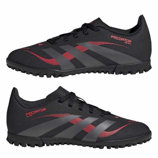 Детски футболни бутонки Adidas Predator Club Childrens Astro Turf Football Boots Черно/Сиво Adidas Predator Club Childrens Astro Turf Football Boots Черно/Сиво Детски футболни бутонки