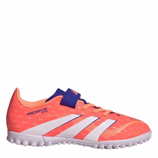 Adidas Predator Club Childrens Astro Turf Football Boots Оранжево/Бяло Adidas Predator Club Childrens Astro Turf Football Boots Оранжево/Бяло
