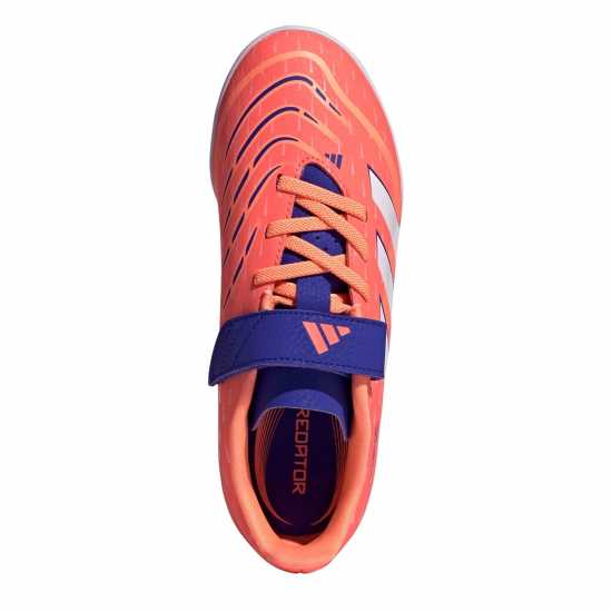 Adidas Predator Club Childrens Astro Turf Football Boots Оранжево/Бяло Adidas Predator Club Childrens Astro Turf Football Boots Оранжево/Бяло