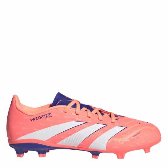 Adidas Predator League Childrens Firm Ground Football Boots Оранжево/Бяло Adidas Predator League Childrens Firm Ground Football Boots Оранжево/Бяло