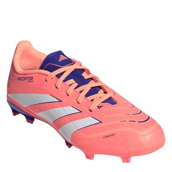 Adidas Predator League Childrens Firm Ground Football Boots Оранжево/Бяло Adidas Predator League Childrens Firm Ground Football Boots Оранжево/Бяло