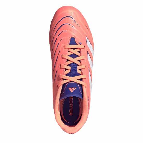 Adidas Predator League Childrens Firm Ground Football Boots Оранжево/Бяло Adidas Predator League Childrens Firm Ground Football Boots Оранжево/Бяло