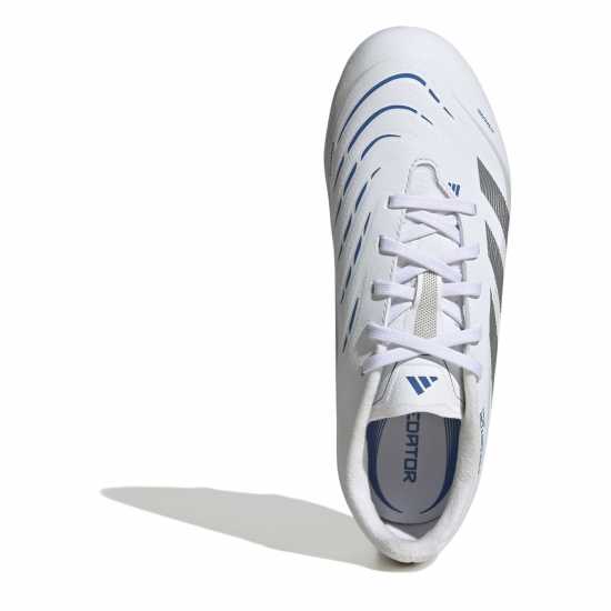 Adidas Predator League Childrens Firm Ground Football Boots Бяло/сребро Adidas Predator League Childrens Firm Ground Football Boots Бяло/сребро