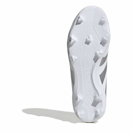 Adidas Predator League Childrens Firm Ground Football Boots Бяло/сребро Adidas Predator League Childrens Firm Ground Football Boots Бяло/сребро