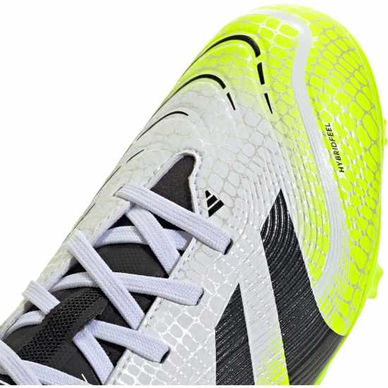 Adidas Predator League Childrens Firm Ground Football Boots Бяло/Черно/Лимон Adidas Predator League Childrens Firm Ground Football Boots Бяло/Черно/Лимон