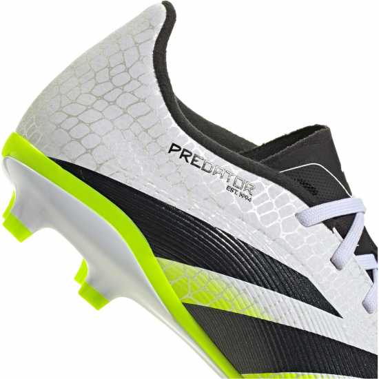 Adidas Predator League Childrens Firm Ground Football Boots Бяло/Черно/Лимон Adidas Predator League Childrens Firm Ground Football Boots Бяло/Черно/Лимон