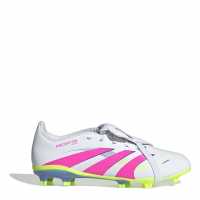 Adidas Predator League Fold-Over Tongue Childrens Firm Ground Football Boots Бяло/Розово Детски футболни бутонки