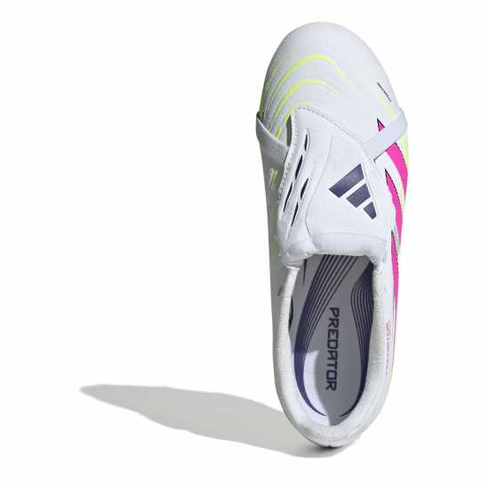 Adidas Predator League Fold-Over Tongue Childrens Firm Ground Football Boots Бяло/Розово Детски футболни бутонки