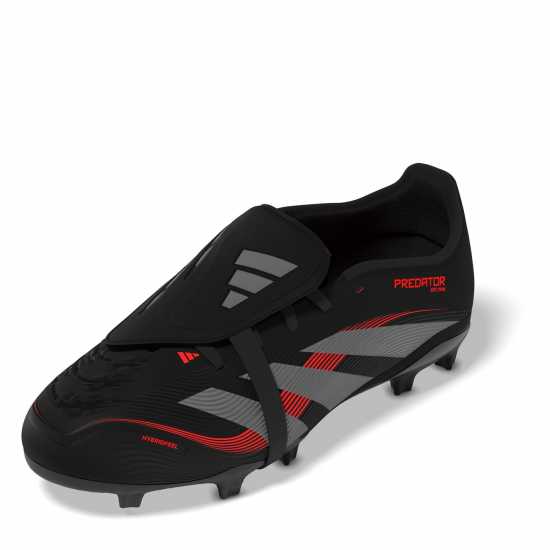 Adidas Predator League Fold-Over Tongue Childrens Firm Ground Football Boots Черно/Сиво Детски футболни бутонки